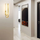Modern gold minimalist led wall lamp for bedroom aisle light