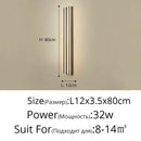 Modern gold minimalist led wall lamp for bedroom and exterior corridor