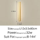 Modern gold minimalist led wall lamp for bedroom and exterior corridor