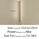 Modern gold minimalist led wall lamp for bedroom and exterior corridor