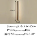 Modern gold minimalist led wall lamp for bedroom and exterior corridor