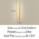 Modern gold minimalist led wall lamp for bedroom and exterior corridor