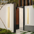 Modern gold minimalist led wall lamp for bedroom and exterior corridor
