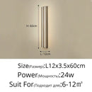 Modern gold minimalist led wall lamp for bedroom and exterior corridor