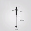 Modern gold minimalist led wall lamp for living room art light