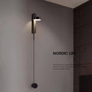 Modern gold minimalist led wall lamp for living room art light
