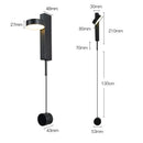 Modern gold minimalist led wall lamp for living room art light
