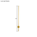 Modern gold minimalist led wall light bedroom fixture height 57