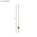 Modern gold minimalist led wall light bedroom fixture height 57