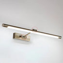Modern gold minimalist metal led sconce light bathroom vanity