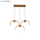 DecorBites™ Gold Minimalistic Ring Pendant LED Ceiling Light for Living Room - Acrylic Island Lighting