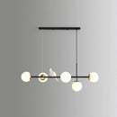 DecorBites™ Modo Island Glass 5-Light Pendant Light for Restaurants