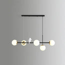 DecorBites™ Modo Island Glass 5-Light Pendant Light for Restaurants
