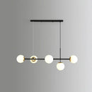 DecorBites™ Modo Island Glass 5-Light Pendant Light for Restaurants