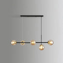 DecorBites™ Modo Island Glass 5-Light Pendant Light for Restaurants
