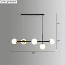 DecorBites™ Modo Island Glass 5-Light Pendant Light for Restaurants