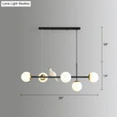 DecorBites™ Modo Island Glass 5-Light Pendant Light for Restaurants