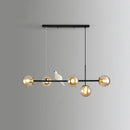 DecorBites™ Modo Island Glass 5-Light Pendant Light for Restaurants