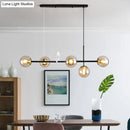 DecorBites™ Modo Island Glass 5-Light Pendant Light for Restaurants