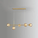DecorBites™ Modo Island Glass 5-Light Pendant Light for Restaurants
