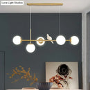 DecorBites™ Modo Island Glass 5-Light Pendant Light for Restaurants
