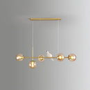 DecorBites™ Modo Island Glass 5-Light Pendant Light for Restaurants