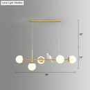 DecorBites™ Modo Island Glass 5-Light Pendant Light for Restaurants