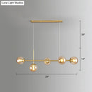 DecorBites™ Modo Island Glass 5-Light Pendant Light for Restaurants