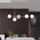 DecorBites™ Modo Island Glass 5-Light Pendant Light for Restaurants