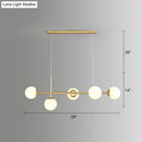 DecorBites™ Modo Island Glass 5-Light Pendant Light for Restaurants