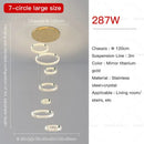 Modern gold multi tier duplex crystal chandelier for living room