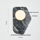 DecorBites™ Carbon Steel LED Wall Lamp Reading Bedside Cafe Luxury Stone Nordic Modern Mirror Light