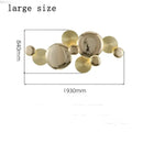 Modern gold nordic led wall lamp living room spherical sconce