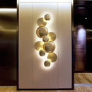 Modern gold nordic led wall lamp living room spherical sconce
