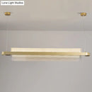 Modern gold nordic linear island lamp dining room led pendant