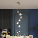 Modern gold nordic pendant light – dining room cascading chandelier