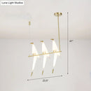 DecorBites™ Gold Origami Bird Island Pendant Lamp for Dining Room Decor