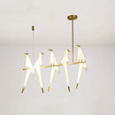 DecorBites™ Gold Origami Bird Island Pendant Lamp for Dining Room Decor