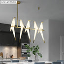 DecorBites™ Gold Origami Bird Island Pendant Lamp for Dining Room Decor