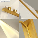 Modern gold paper crane dining room sconce birdie plastic shade