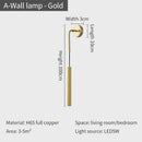 DecorBites™ Copper Bedroom Chandelier & Modern Bar Spot Light Wall Sconce Set