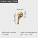DecorBites™ Copper Bedroom Chandelier & Modern Bar Spot Light Wall Sconce Set