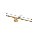 DecorBites™ Golden Pipe Vanity Light - Modern Stylish LED Wall Sconce for Bathroom - 16"/21.5" Width