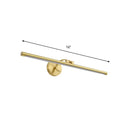 DecorBites™ Golden Pipe Vanity Light - Modern Stylish LED Wall Sconce for Bathroom - 16"/21.5" Width