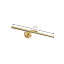DecorBites™ Golden Pipe Vanity Light - Modern Stylish LED Wall Sconce for Bathroom - 16"/21.5" Width