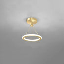 Modern gold plated chandelier with black arms for living room