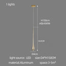Modern gold plated modern chandeliers living room teardrop pendant