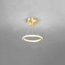 Modern gold plated luxury chandelier living room crystal light ring