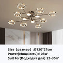Modern gold plated luxury chandelier living room crystal light ring