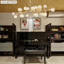 Modern gold prismatic glass island ceiling light – dining room